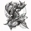 Warframe Octavia  tattoo design idea
