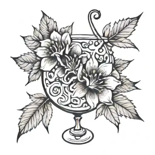 Margarita 🖤2007 tattoo design idea
