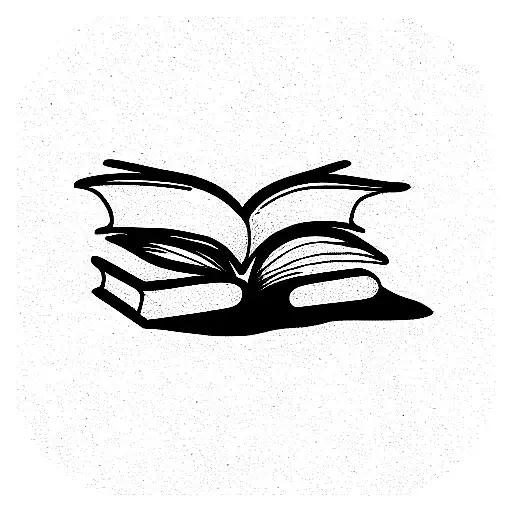 anxiety, book lover, music tattoo design idea