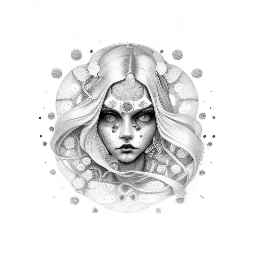 face fuller eyes and lips more detailed  tattoo design idea