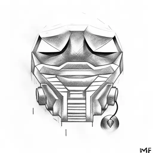 mf doom mmfood album cover tattoo design idea