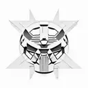 Mf doom lyrics in typewriter font tattoo design idea