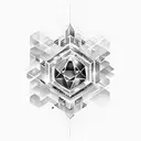 ruby gem stone surrounded by a halo tattoo design idea