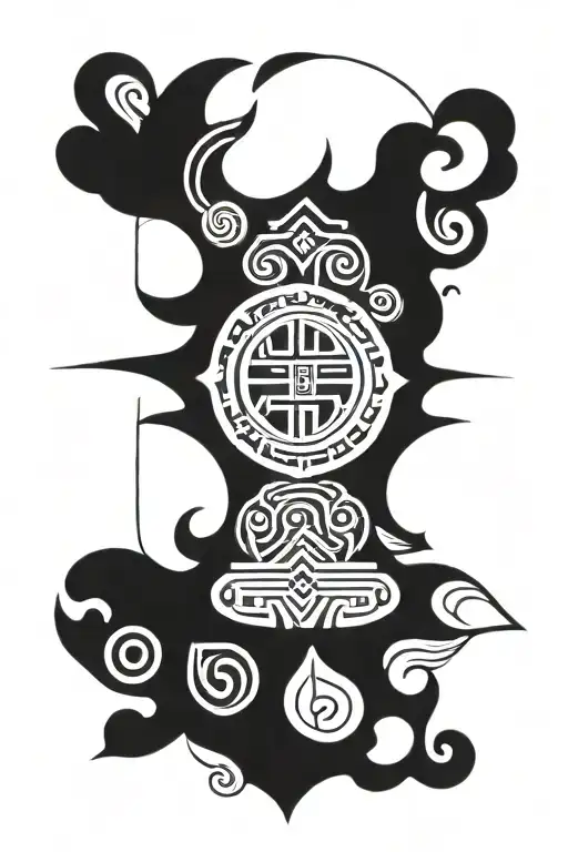 hmong tapestry tattoo design idea
