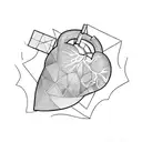 Crying Heart tattoo design idea