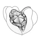 Crying Heart tattoo design idea