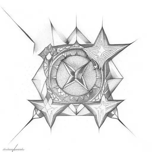 real shooting star  tattoo design idea