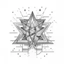 real shooting star  tattoo design idea