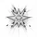 real shooting star  tattoo design idea