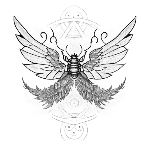 im a winged insect you're a funeral pyre. tattoo design idea