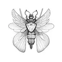 im a winged insect you're a funeral pyre. tattoo design idea