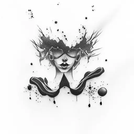 blackout tattoo that turns into black clouds blackout artys tattoo on rib cage of woman to her knee tattoo design idea