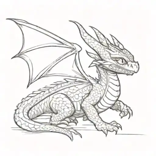 Dragon Toothless from DreamWorks cartoon. tattoo design idea