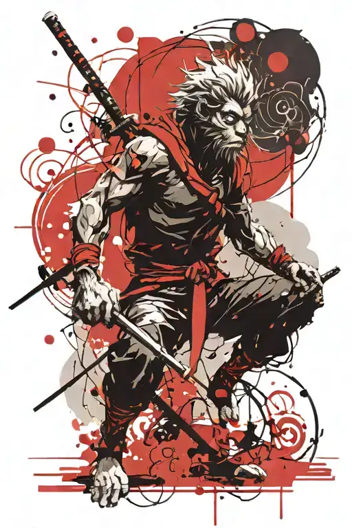 Sun Wukong tattoo design idea