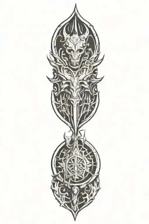 Skyrim tattoo design idea