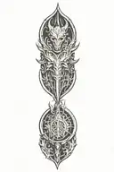 Skyrim tattoo design idea