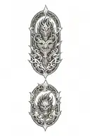 Skyrim tattoo design idea