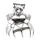 big titties and nice pussy tattoo design idea