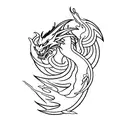 avatar elements and dragon tattoo design idea