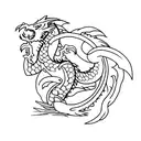 avatar elements and dragon tattoo design idea