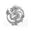 avatar elements and dragon tattoo design idea