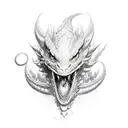 avatar elements and dragon tattoo design idea