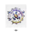 horoscope tattoo with Aries virgo and cancer tattoo design idea