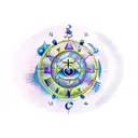 horoscope tattoo with Aries virgo and cancer tattoo design idea