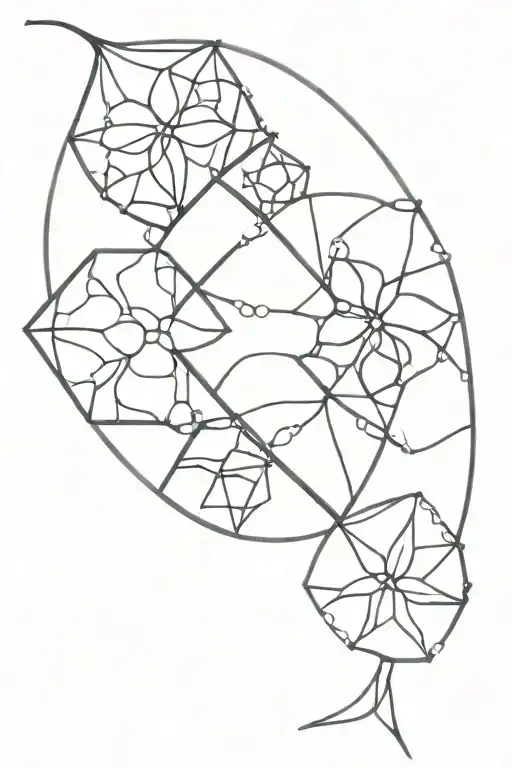 autism birthstone stained glass June December  tattoo design idea