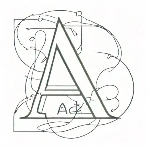 entropy formula with letters "A" and "E" tattoo design idea