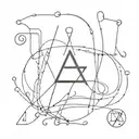 entropy formula with letters "A" and "E" tattoo design idea