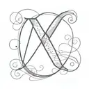 entropy formula with letters "A" and "E" tattoo design idea