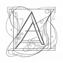 entropy formula with letters "A" and "E" tattoo design idea