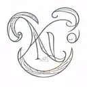 Design a sleek and modern logo that creatively combines the letters 'N' and 'L'.  tattoo design idea