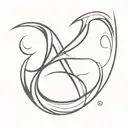 Design a sleek and modern logo that creatively combines the letters 'N' and 'L'.  tattoo design idea