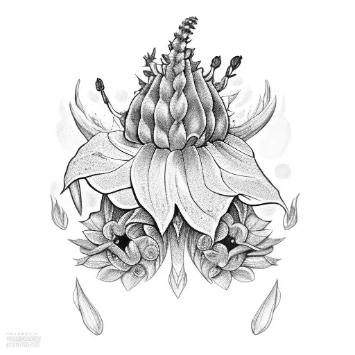 foxglove, datura stramonium, and hemmlock fowers tattoo design idea