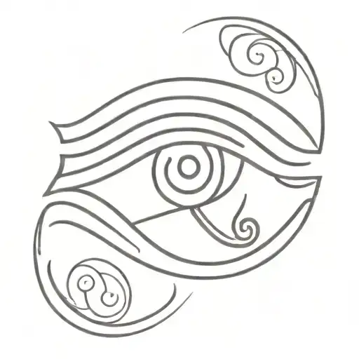 eye of horus eye tattoo design idea