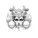 gemini tattoo design idea