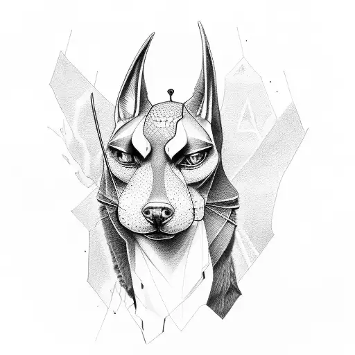 anubis tattoo design idea