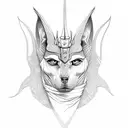 anubis tattoo design idea