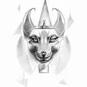 anubis tattoo design idea