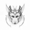 anubis tattoo design idea