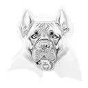 cane corso tattoo design idea
