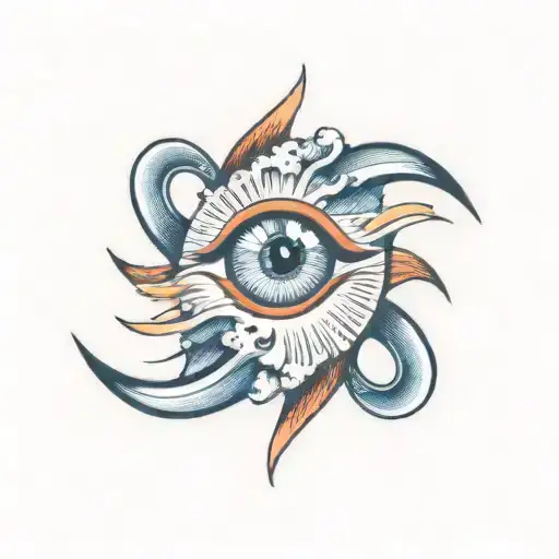 eye of the storm tattoo design idea