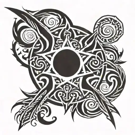 666 tattoo design idea