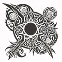 666 tattoo design idea