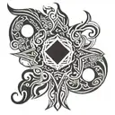 666 tattoo design idea