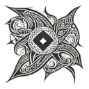 666 tattoo design idea