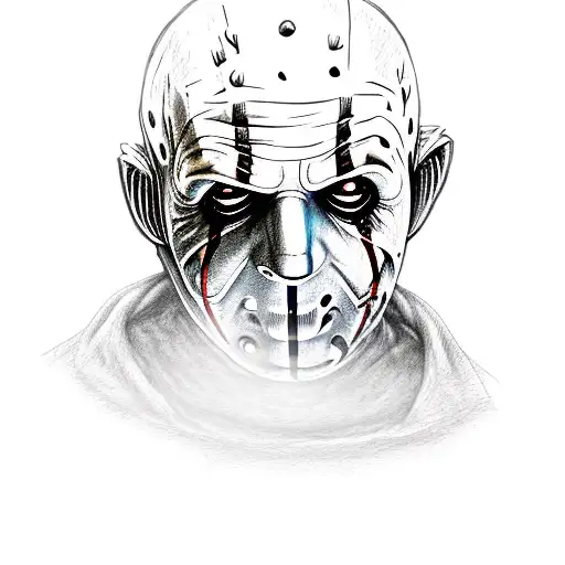 freddy krueger, michael myers, jason voorhees, chucky & tiffany, jigsaw, pennywise, pinhead, ghostface tattoo design idea