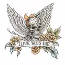 to live we must die tattoo design idea